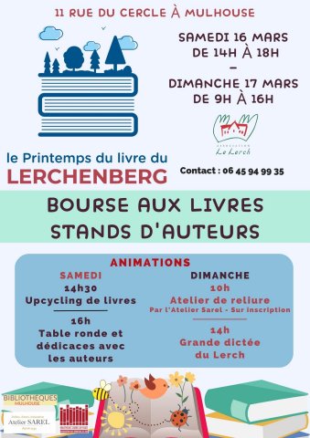 printemps livre lerchenberg littérature festival bourse auteurs écrivains