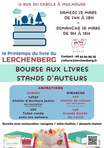 lerchenberg culture évènement festival printemps livre bourse auteurs