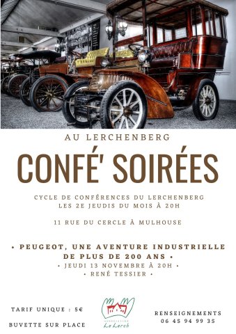 conférence confésoirées culture lerchenberg peugeot industrie histoire