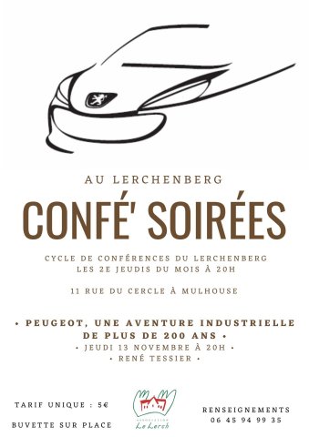 conférence confésoirées culture lerchenberg peugeot industrie histoire