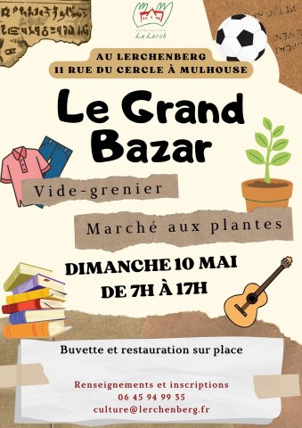 lerchenberg culture marché puces grand bazar printemps brocante vide-grenier