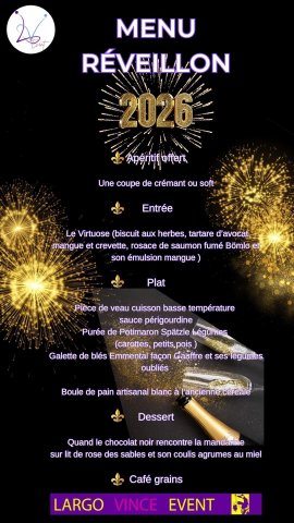 nouvel an 2026 largo vince menu