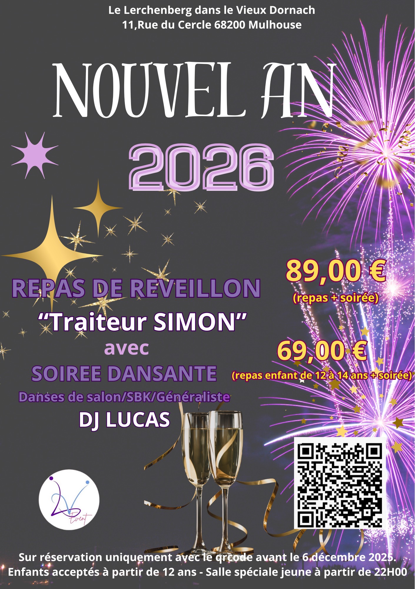 nouvel an 2026 largo vince menu