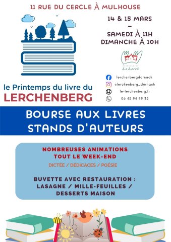 lerchenberg culture évènement festival printemps livre bourse auteurs