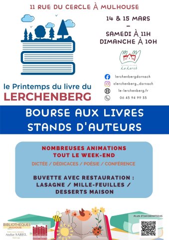 lerchenberg culture évènement festival printemps livre bourse auteurs